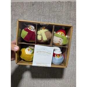Featherly Friends Fabric Bird Christmas Tree Ornament Set 6pc Set Wondershop‎